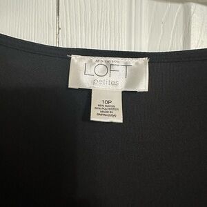 LOFT Elegant Black V-neck dress